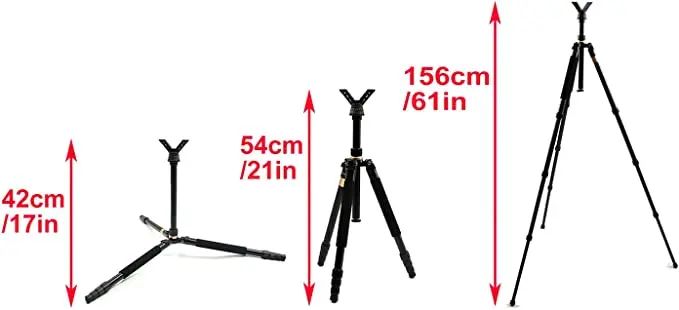 Green Hunting Tripod Shooting Stick with 2 Pcs product detail 2