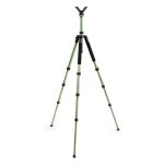 Green Hunting Tripod Shooting Stick with 2 Pcs main