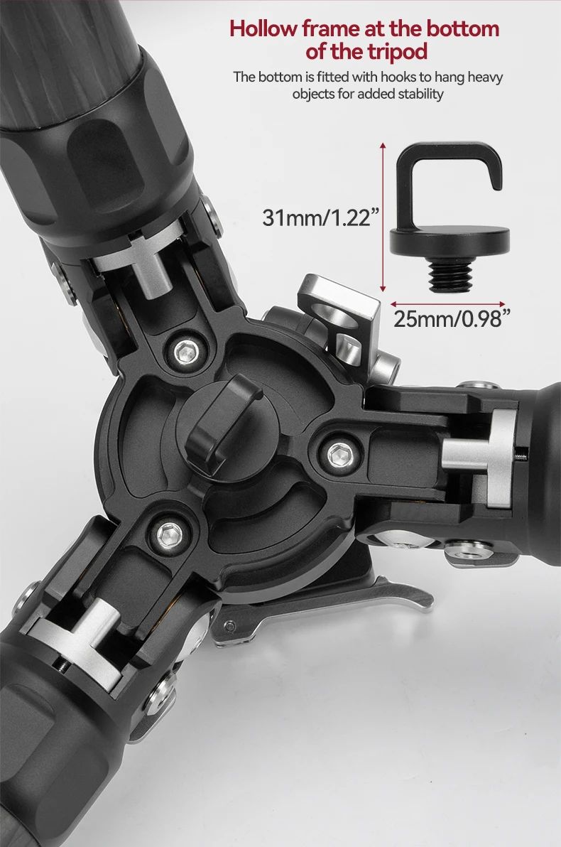 Heavy Duty Professional Adjustable Carbon Fiber Hunting product detail 12