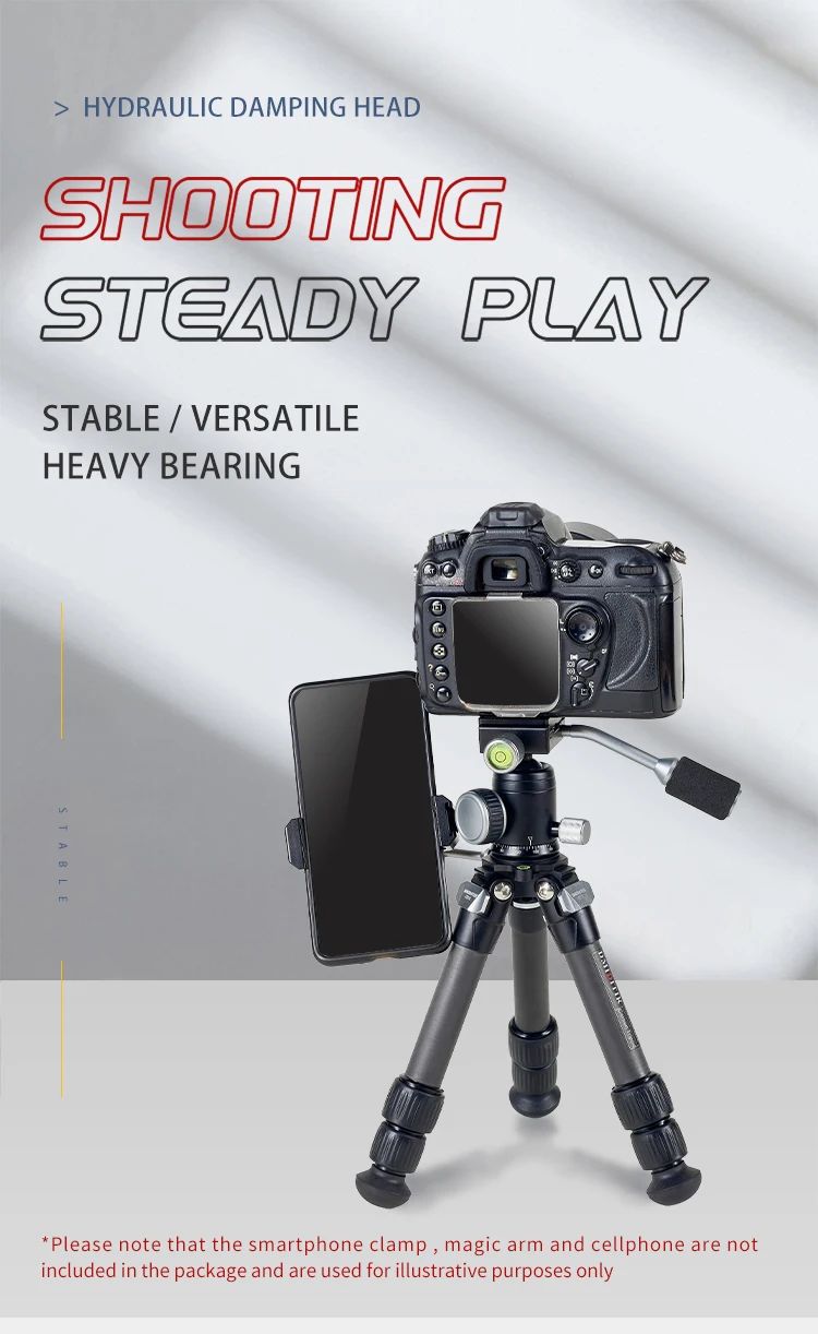 Mini Carbon Fiber Shooting Tripod with Ball Head product detail 1