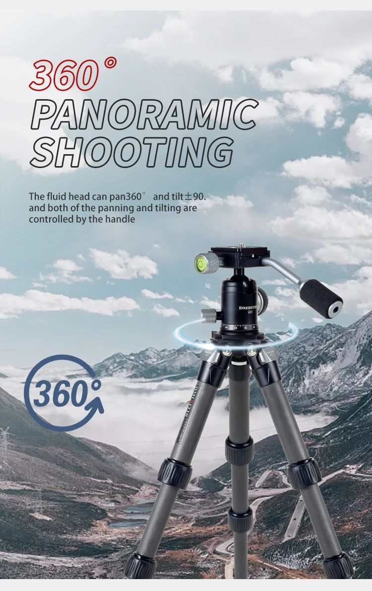 Mini Carbon Fiber Shooting Tripod with Ball Head product detail 5