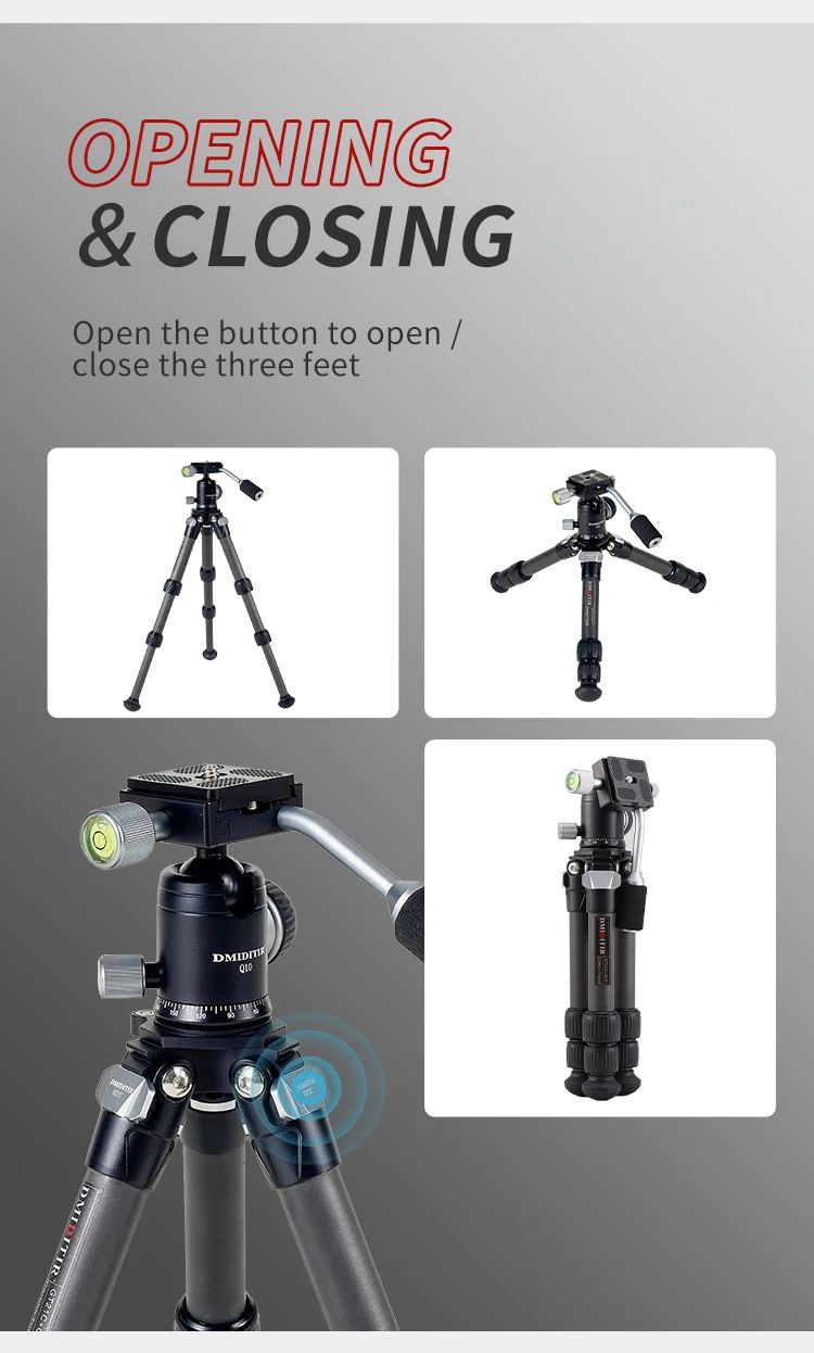 Mini Carbon Fiber Shooting Tripod with Ball Head product detail 7