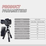 Mini Carbon Fiber Shooting Tripod with Ball Head gallery 04