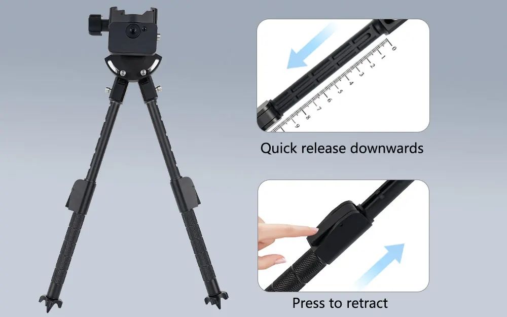 MXBY-01 Retractable Hunting Tripod 360 Degree Rotation product detail 5