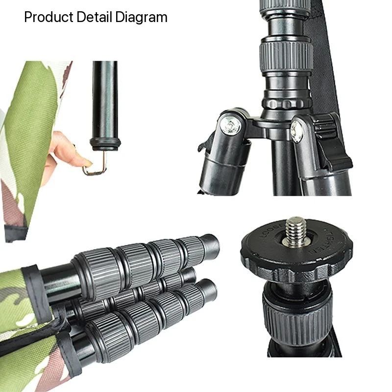 Optics Camouflage V-Type Tactical Tripod Foldable product detail 1