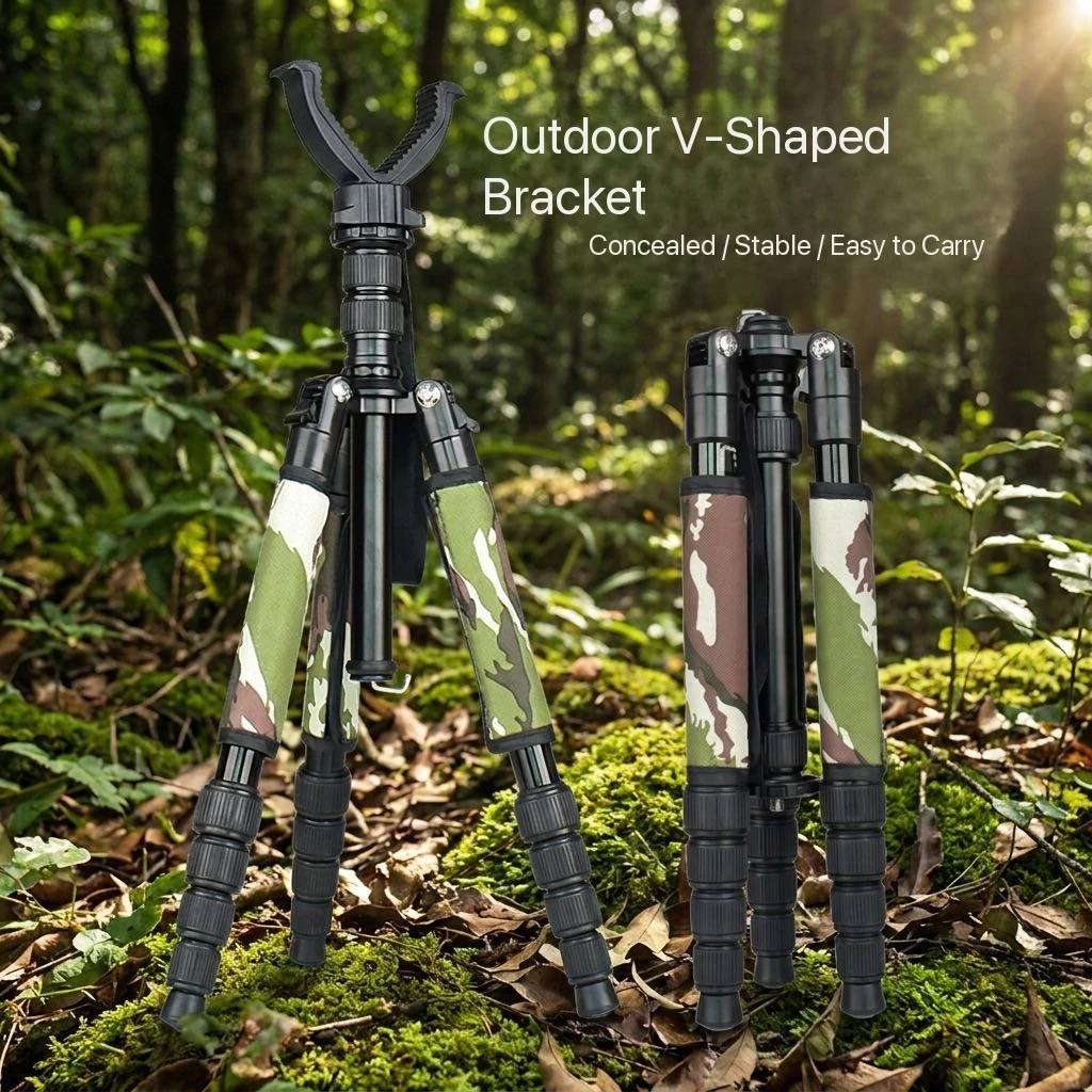 Optics Camouflage V-Type Tactical Tripod Foldable product detail 2