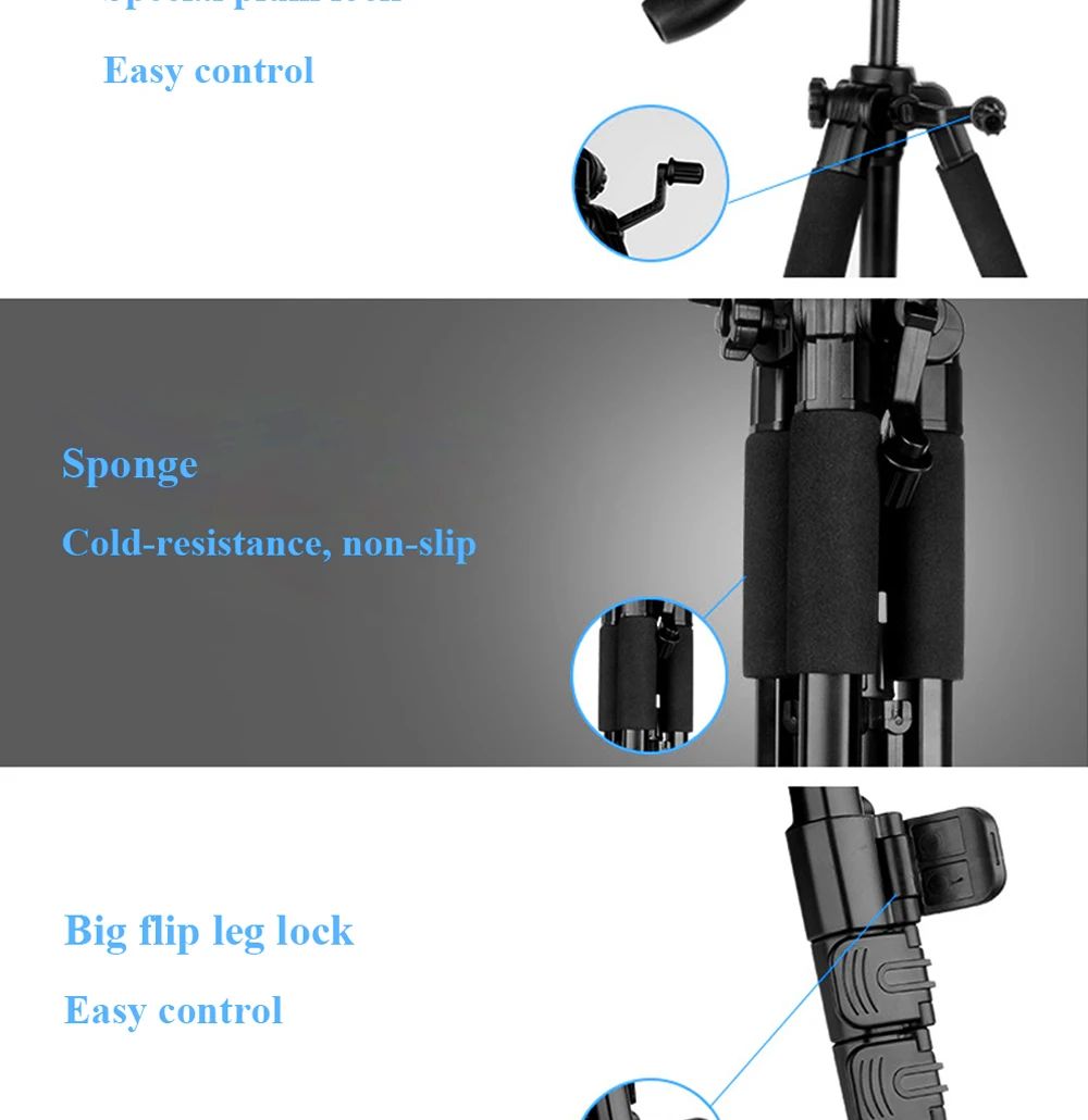 Professional High Load Q520 Aluminum Outdoor Tripod Arca product detail 6