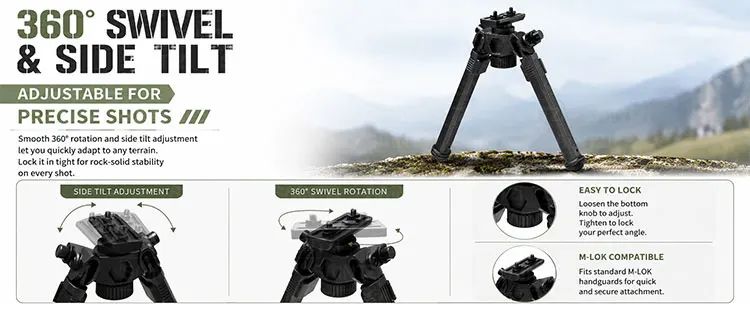Tactical Tripod for Outdoor Shooting Sight Scope Bracket product detail 3