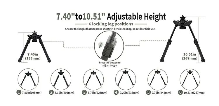 Tactical Tripod for Outdoor Shooting Sight Scope Bracket product detail 5
