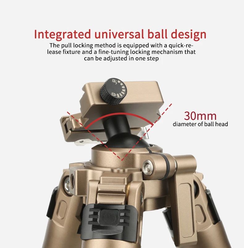 TE406 Professional Heavy Duty Carbon Fiber Camera Tripod product detail 4