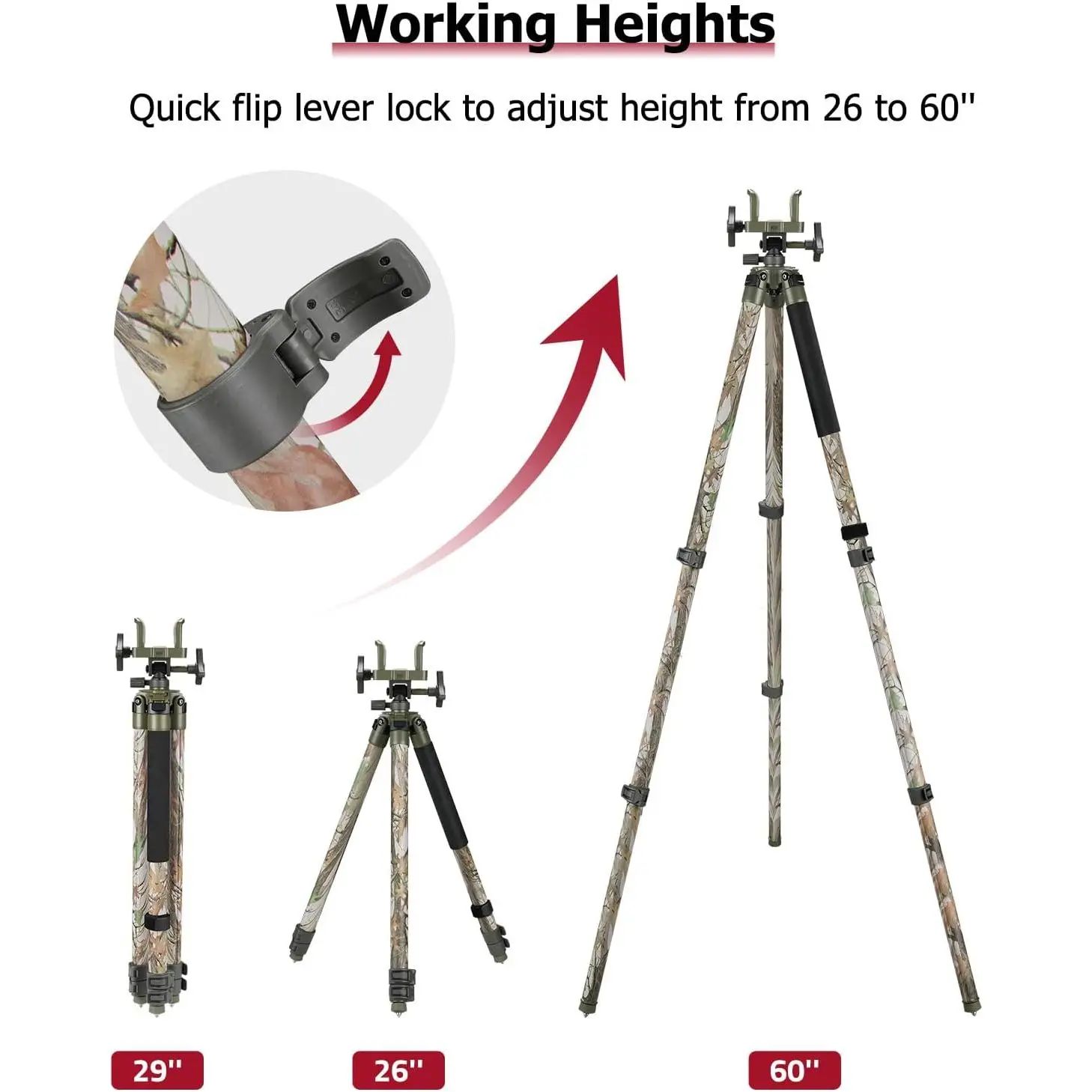 Tripod Stand 60 Inches Aluminum Lightweight With Clamp product detail 4