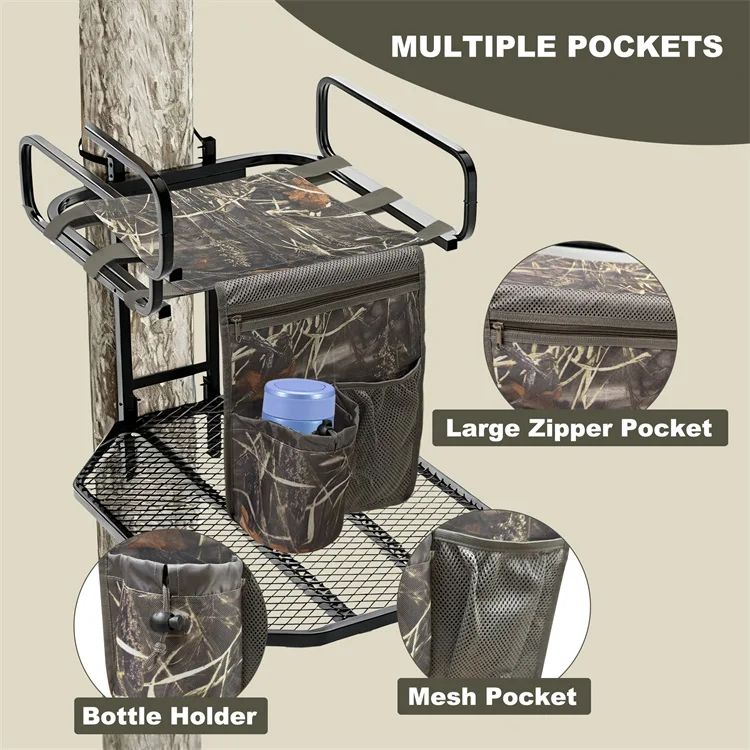 Universal Adjustable Camouflage Hunting Tree Stand Seat product detail 1