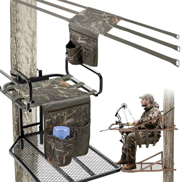 Universal Adjustable Camouflage Hunting Tree Stand Seat main